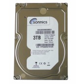 Sonnics 3TB 3.5" SATA Internal Hard drive 720RPM 64MB Cache